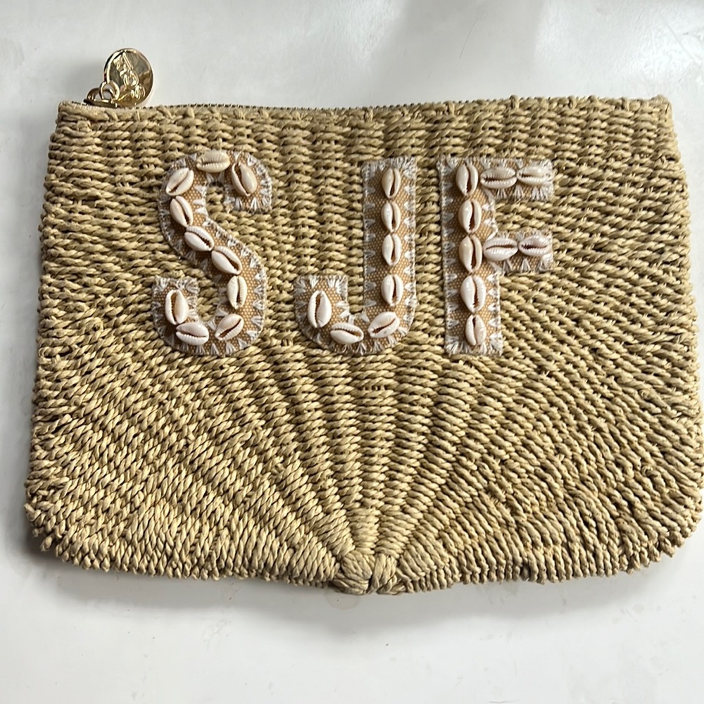 STONEY CLOVER LANE WOVEN FLAT POUCH